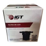 Filtro de óleo Permanente IGT kit 5ª Geração mangueira 12mm com um refil GNV