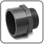 Adaptador macho Ø 90mm x 3"M - (PVC-U) 