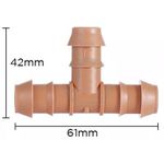 Conector T (Ø 17mm) - Ranhurado