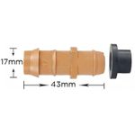 Conector inicial Ø17mm com chula 