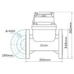 Hidrômetro Tangencial - 8” (DN200)- Flange 8 Furos