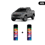 KIT SPRAY AUTOMOTIVO - CINZA ANTIQUE 2016 POL + VERNIZ RAPIDO 300ML