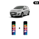 KIT SPRAY AUTOMOTIVO - PRATA BARI 2002 POL + VERNIZ RAPIDO 300ML