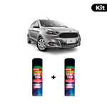 KIT SPRAY AUTOMOTIVO - PRATA DUBLIN 2011 POL + VERNIZ RAPIDO 300ML
