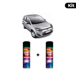 KIT SPRAY AUTOMOTIVO - PRATA ENSEADA 2007/09 POL + VERNIZ RAPIDO 300ML