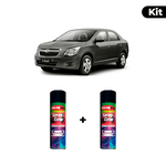 KIT SPRAY AUTOMOTIVO - CINZA ARTEMIS 2010 POL + VERNIZ RAPIDO 300ML