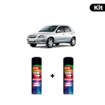 KIT SPRAY AUTOMOTIVO - PRATA POLARIS 2006 POL + VERNIZ RAPIDO 300ML