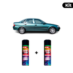 KIT SPRAY AUTOMOTIVO - VERDE ESQUADRA 1999 POL + VERNIZ RAPIDO 300ML