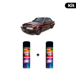 KIT SPRAY AUTOMOTIVO - VERMELHO SCHUMANN PER POL + VERNIZ RAPIDO 300ML