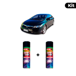 KIT SPRAY AUTOMOTIVO - VERMONT GREEN PEARL POL + VERNIZ RAPIDO 300ML