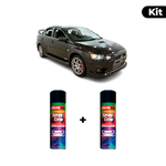 KIT SPRAY AUTOMOTIVO - PHANTON BLACK PEARL POL + VERNIZ RAPIDO 300ML