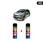 KIT SPRAY AUTOMOTIVO - PRATA R5S 2013 POL + VERNIZ RAPIDO 300ML