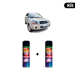 KIT SPRAY AUTOMOTIVO - WARN SILVER 1997 POL + VERNIZ RAPIDO 300ML