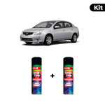 KIT SPRAY AUTOMOTIVO - BRILLIANT SILVER 2012 POL + VERNIZ RAPIDO 300ML