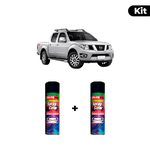 KIT SPRAY AUTOMOTIVO - PRATA BREZZE 2009/10 POL + VERNIZ RAPIDO 300ML