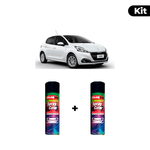 KIT SPRAY AUTOMOTIVO - BRANCO BANQUISE 2001 POL + VERNIZ RAPIDO 300ML