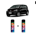 KIT SPRAY AUTOMOTIVO - PRETO PERLA PER 2007 POL + VERNIZ RAPIDO 300ML