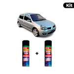 KIT SPRAY AUTOMOTIVO - GRIS ICEBERG 1990 POL + VERNIZ RAPIDO 300ML