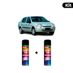 KIT SPRAY AUTOMOTIVO - PRATA BOREAL 2000/03 POL + VERNIZ RAPIDO 300ML