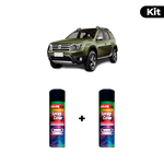 KIT SPRAY AUTOMOTIVO - VERDE AMAZONIA PER 12 POL + VERNIZ RAPIDO 300ML