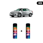 KIT SPRAY AUTOMOTIVO - PRATA ONIX 2000/05 POL + VERNIZ RAPIDO 300ML