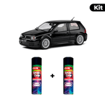 KIT SPRAY AUTOMOTIVO - BLACK MAGIC PER 1990 POL + VERNIZ RAPIDO 300ML
