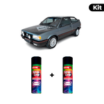 KIT SPRAY AUTOMOTIVO - CINZA ANDINO 1998 POL + VERNIZ RAPIDO 300ML