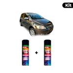 KIT SPRAY AUTOMOTIVO - CINZA URBAN 2001/03 POL + VERNIZ RAPIDO 300ML