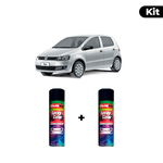 KIT SPRAY AUTOMOTIVO - PRATA SARGAS 2008 POL + VERNIZ RAPIDO 300ML