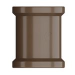 LUVA SOLDÁVEL DN110MM PVC MARRON
