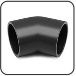 Joelho 45° soldável (PVC-U) - Ø50mm - 