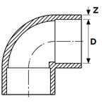 Joelho 90° Soldável (PVC-U) - Ø160mm 