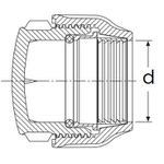 Cap compressão - Ø32mm