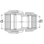 União redução compressão (Ø40mm x Ø32mm)