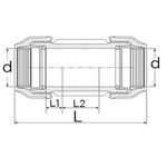 União de Reparação - Ø32mm x Ø32mm