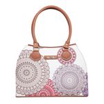 Bolsa Feminina Estilo Pasta de Ombro Social Estampa Mandala - Gouveia Costa 