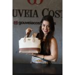 Bolsa Cleo Palha com Rosa