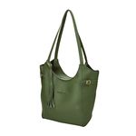 Bolsa Sacola Helena Grande Super Espaçosa Verde Musgo