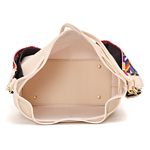 Bolsa Saco Pequena Ombro Marfim Com Alças Coloridas Prática e Elegante - Gouveia Costa