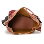 Bolsa Saco Pequena Ombro Caramelo Com Alças Coloridas Prática e Elegante - Gouveia Costa