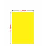 Cartaz Duplex Amarelo 22x32 cm