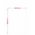 Cartaz Duplex Branco 32x44 cm