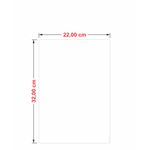 Cartaz Duplex branco 22x32 cm