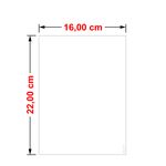 Cartaz Duplex Branco 16x22 cm