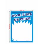 Cartaz hoje é dia de peixe 32x44 cm