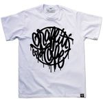 Camiseta TYPE Graffiti com Café - Branca
