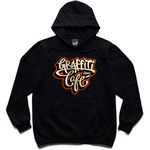 Moletom Graffiti com Café - Preto
