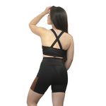 CONJUNTO SHORT/C BOLSO E TOP COFFEE