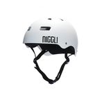 CAPACETE BRANCO FOSCO FITA PRETA IRON PROFISSIONAL