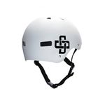 CAPACETE BRANCO FOSCO FITA PRETA IRON PROFISSIONAL